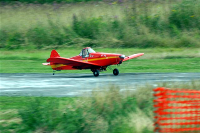 First Test flight Takeoff run with much Flaps set.